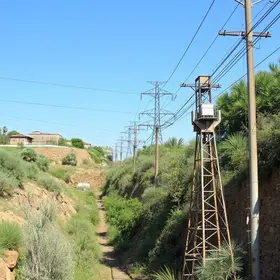 redes de água e energia elétrica