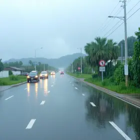 chuva forte em Araucária
